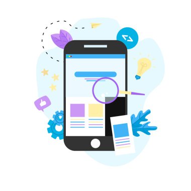 Yaratıcı web sayfası geliştirme ve web tasarımı kavramı