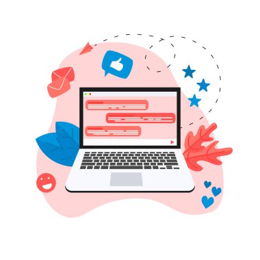 Sohbet etmek iş kavramı. Sohbet etmek ile iletişim. Yapay zeka müşteri destek