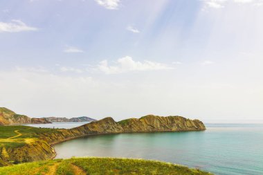 Karadeniz kıyısındaki Cape Chameleon 'un bahar manzarası.