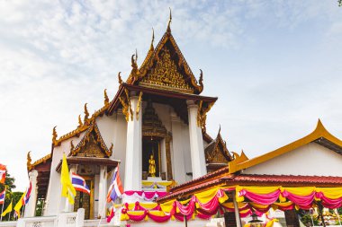 Tayland 'ın Ayutthaya şehrindeki Budist Tapınakları.