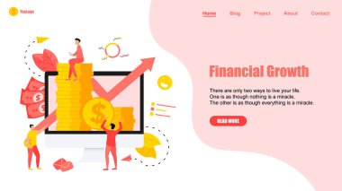 Finans ve İş Büyüyen Mavi Ok. Büyüme oklu dolar sikkeleri. Finans kavramı