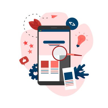 Yaratıcı web sayfası geliştirme ve web tasarımı kavramı