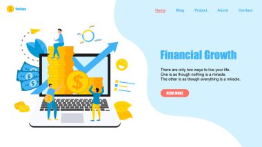 Finans ve İş Büyüyen Mavi Ok. Büyüme oklu dolar sikkeleri. Finans kavramı.