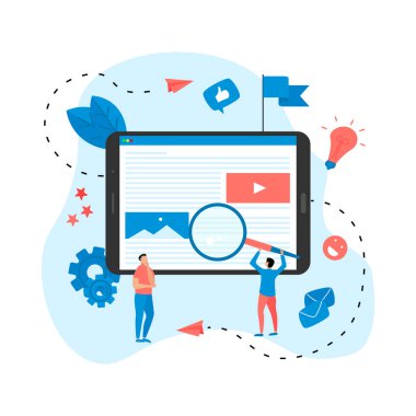 konsept, çevrimiçi mağaza almak. Web sitesi iniş web sayfası şablonu