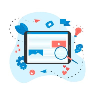 konsept, çevrimiçi mağaza almak. Web sitesi iniş web sayfası şablonu