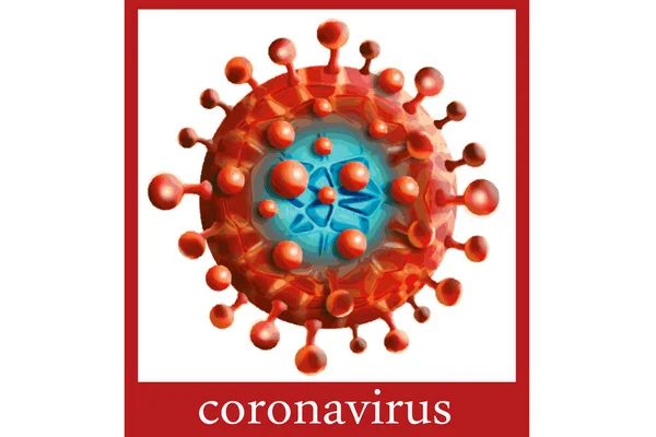 Coronavirus Covid Coronavirus的病毒背景 — 图库矢量图片#