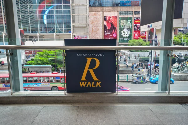 Bangkok Tailândia Outubro 2018 Caminhe Skywalk Bangkok Tailândia — Fotografia de Stock