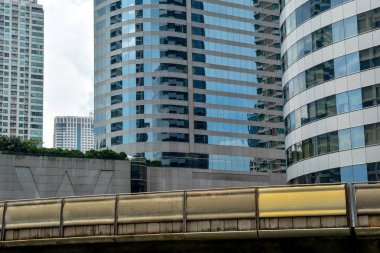 Bangkok, Tayland, 25 Ekim 2018 - Bangkok Sathorn iş merkezleri