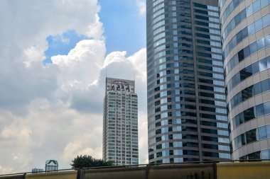 Modern iş kurma, mimari arka plan kavramı yakın çekim