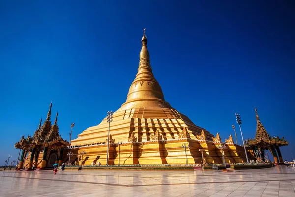 Uppatasanti Pagoda Ciudad Capital Nayphidaw Myanmar Réplica Pagoda Shwedagon — Foto de Stock