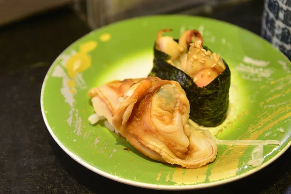Rotolo Sushi Alla Griglia Con Alghe Cibo Giapponese — Foto Stock