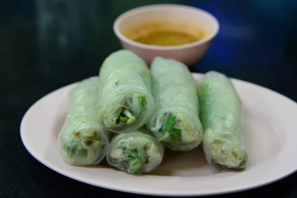 Fresh vegetables Spring Roll , Vietnamese Food — Stock Photo, Image