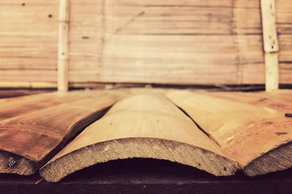 Fondo de textura de pared de bambú, madera de bambú de tablón para st gráfico —  Fotos de Stock