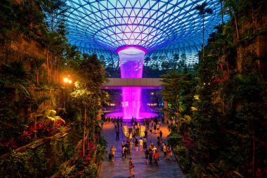 Singapur City, Singapur - 28 Mayıs 2019 : Yağmur Girdabı, Bu