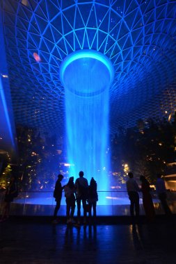 Singapur City, Singapur - 28 Mayıs 2019 : Yağmur Girdabı, Bu