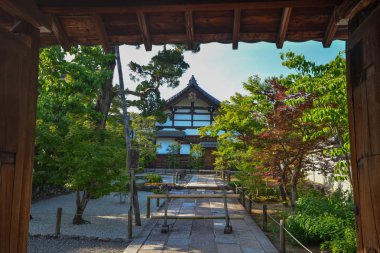 Kyoto'nun Arashiyama semtinde bulunan Tenryuji mirası Tapınağı.