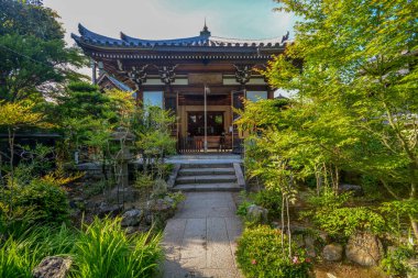 Kyoto'nun Arashiyama semtinde bulunan Tenryuji mirası Tapınağı.