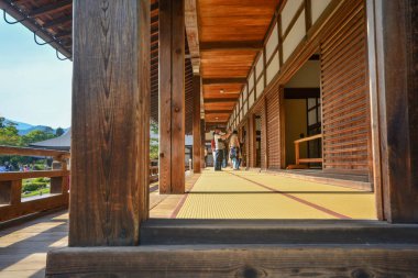 Kyoto, Japonya - 26 Mayıs 2019 : Tenryu-ji Tapınağı'nın içi i