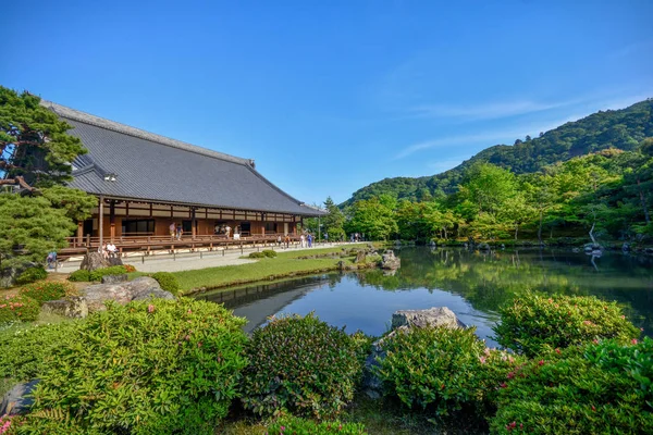 O jardim de Tenryuji Temple.Tenryuji Templo localizado em Kyoto — Fotografia de Stock