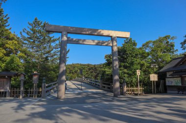 Ise Jingu Tapınağı Japonya'nın en kutsal Şinto tapınağıdır. bulunan 