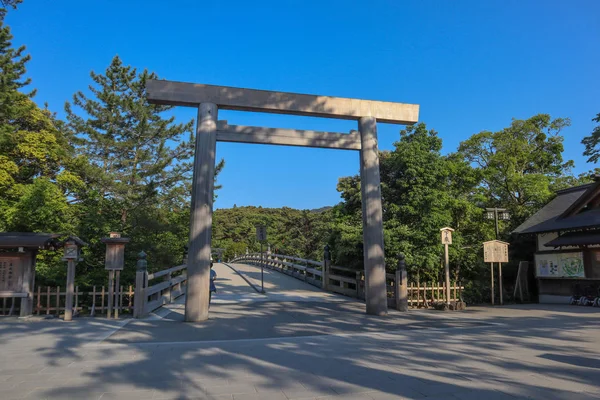 Ise Jingu Shrine is Japan most sacred Shinto shrine. Located in — Stock Photo, Image