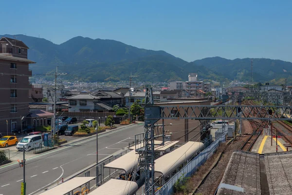 Május 24, 2019-Mie, Japán: Kilátás Kintetsu vasúti vonat vonal t — Stock Fotó