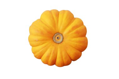 Turuncu kabak beyaz bir arka plan üzerinde izole.with 