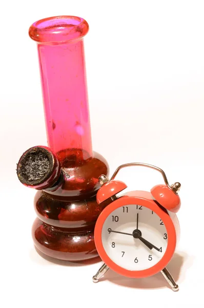 Una Pipa Reloj Para Representar Temas — Foto de Stock