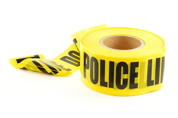 Isolated Image Roll Police Line Restricting Incident Areas Investigations — Stock Photo, Image