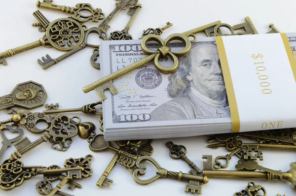 Single Key Selected Many Success Riches Concept — Stock Photo, Image