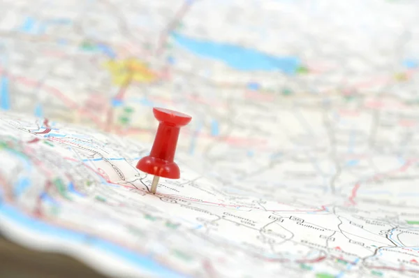 Pinpoint Mapped Destination — Stock Photo, Image