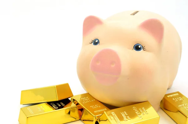 Gold Bullion Savings — Stock Photo, Image