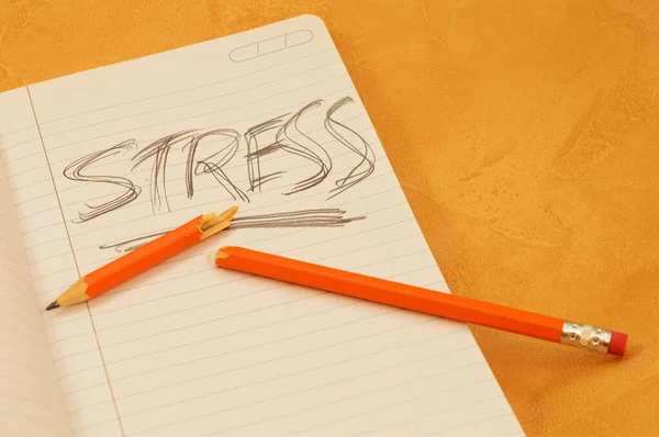 Stressed Out Writing — Stock Photo, Image