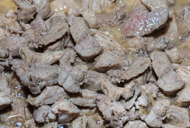 parça et suyu iştah açıcı yemek biber baharat yavru domuz bar