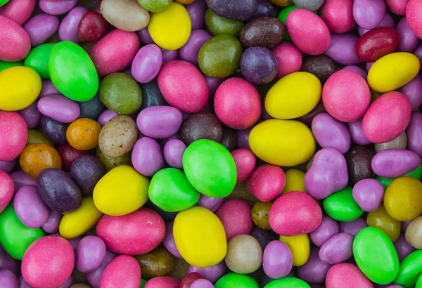 Confitería Fondo Dulces Con Azúcar Multicolor Glaseado Dragee Verde Rojo — Foto de Stock