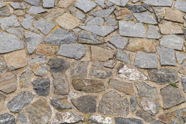 Eski Şehir karayolunda gri taş düzensiz taş tuval doğal arka plan cityscape taş kare