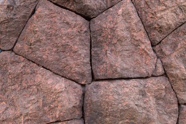 taş granit kırmızı düzensiz büyük blok temel mineral pişmiş geleneksel tasarım dekorasyon dolgu oyma