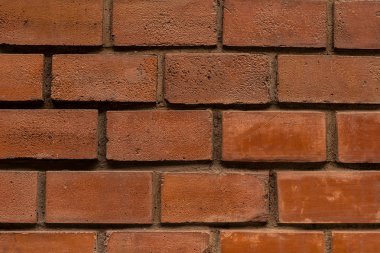 tuğla kahverengi dikdörtgen blok yakın çekim satır simetrik yatay dikey çizgili gri çimento satırları sonsuz Kentsel modeli