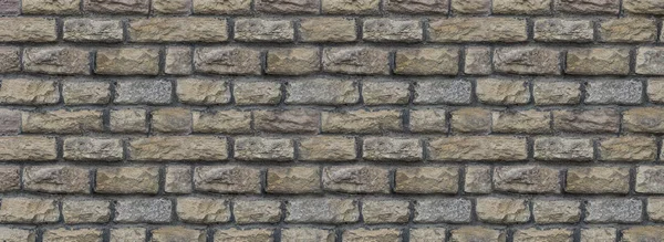 Stretto Sfondo Panoramico Calce Grigio Pietra Serie Blocchi Intemperie Muro — Foto Stock