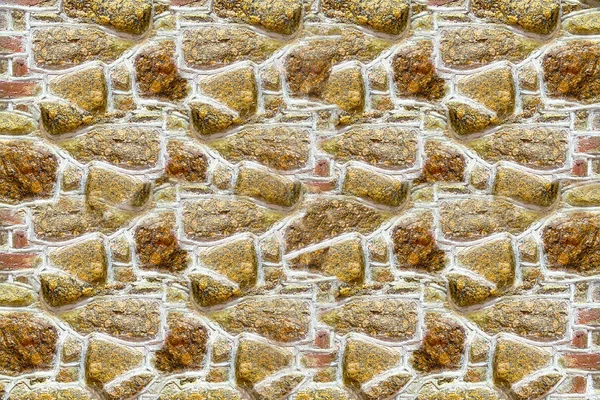 Panel Light Beige Brown Stones Uneven Folded Wall Uneven Carved — Stock Photo, Image