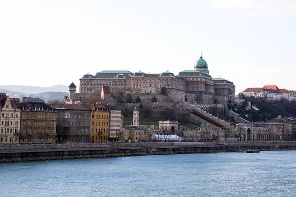 Zamek Królewski Budzie Bastion Złożonych Połowów Brzegach Dunaju Słynnego Place — Zdjęcie stockowe