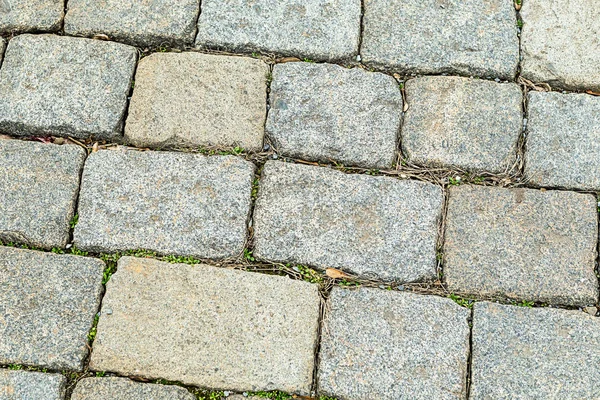 Stein Muster Städtisch Hintergrund Basis Grau Kopfsteinpflaster Material Oberfläche Verwittert — Stockfoto