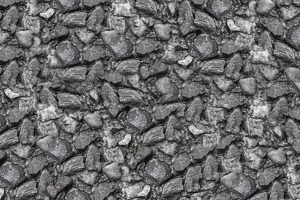 Muchas Piedras Gris Agudo Áspero Desigual Tono Acero Monocromo Lienzo —  Fotos de Stock