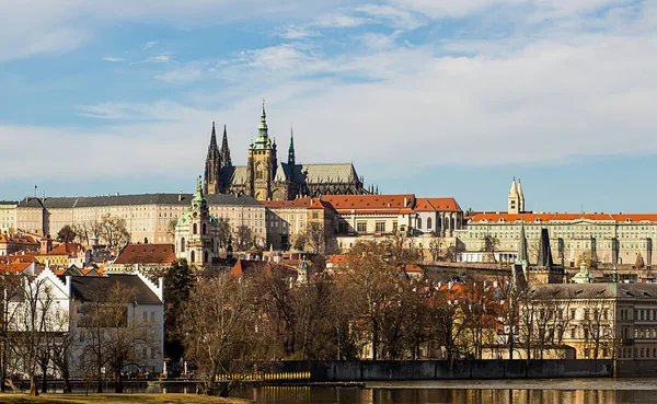 Praga Castelo Residência Presidente República Checa Complexo Edifícios Palácio Real — Fotografia de Stock