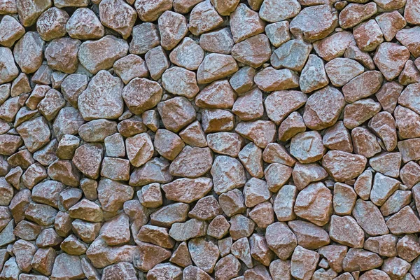 Steinmauer Viele Stein Mini Fliesen Kopfsteinpflaster Harte Grundmauer Hintergrund Grunge — Stockfoto