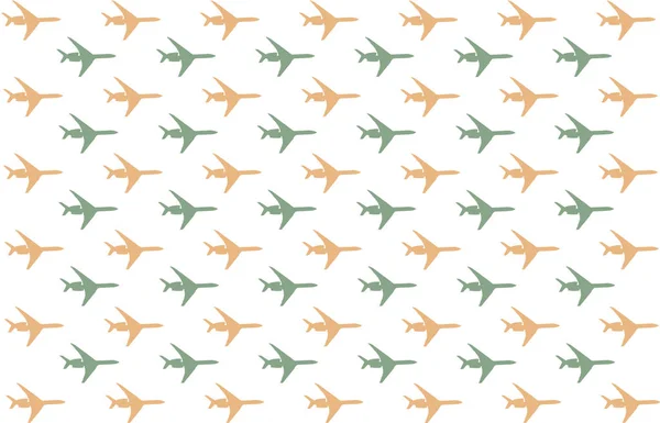 Set Airplane Icon Green Orange Movement Right Base Design Envelope — Foto de Stock