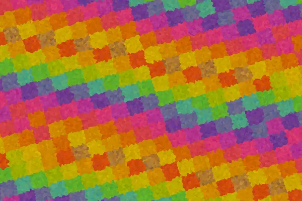 Çok Yönlü Tuval Elmas Çok Renkli Arka Plan Renkli Bloklar — Stok fotoğraf