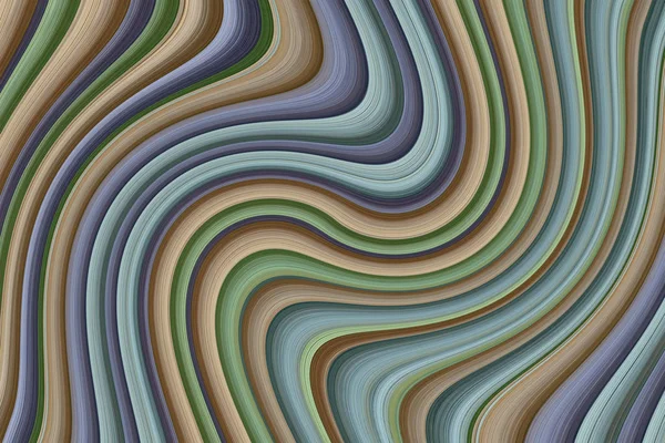 Pastel Abstrakcja Wave Tło Paski Brązowy Azure Zielony Kolorowy Wzór — Zdjęcie stockowe