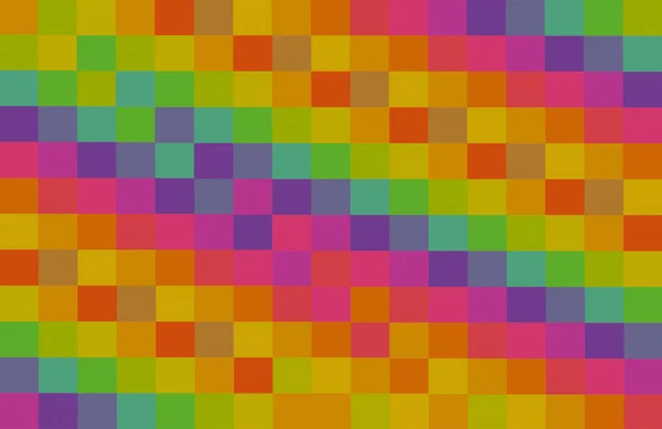 Bloki czerwony fioletowy fiolet kwadrat kolorowy kontrast mozaika różowy rząd streszczenie tło wzór zielony żółty — Zdjęcie stockowe
