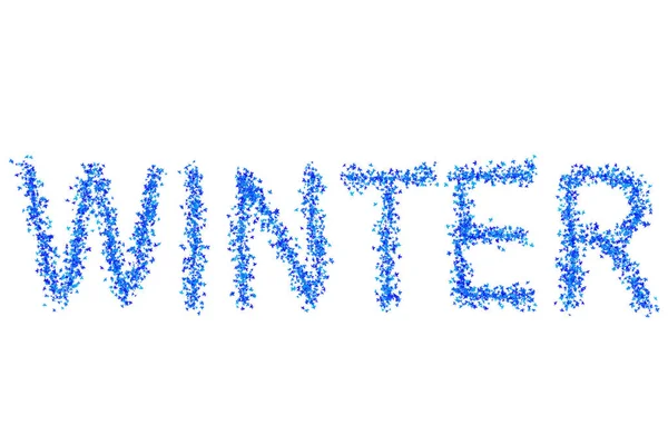 Bakgrund färgglada inskription fodrad lövverk lönn mörkblå färgglada på vit bas design — Stockfoto